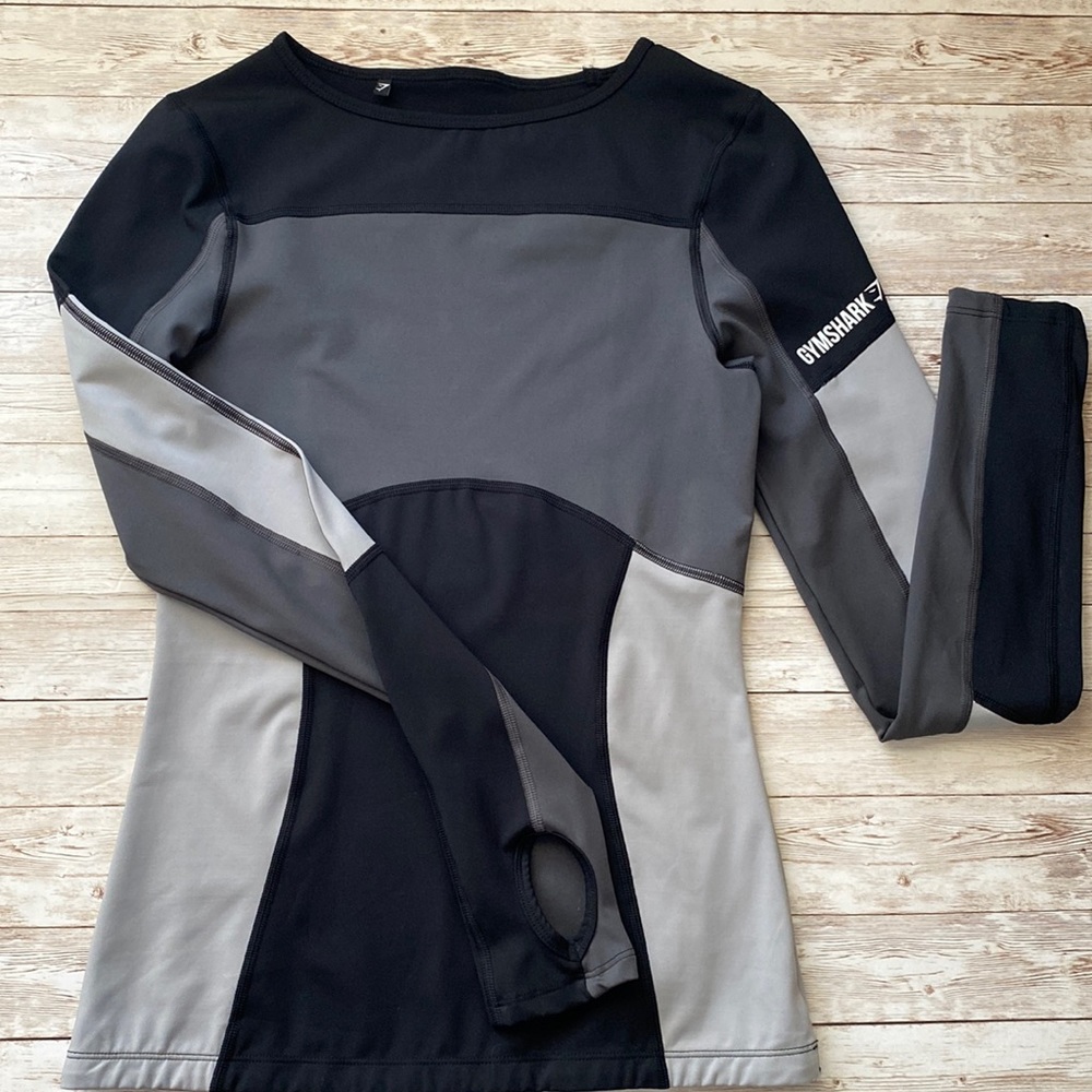Gym shark illusion long sleeve